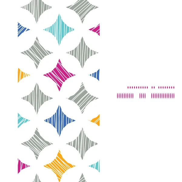 Векторные красочные мраморные текстурные плитки Вертикальная рамка Бесшовный узор фон — стоковый вектор