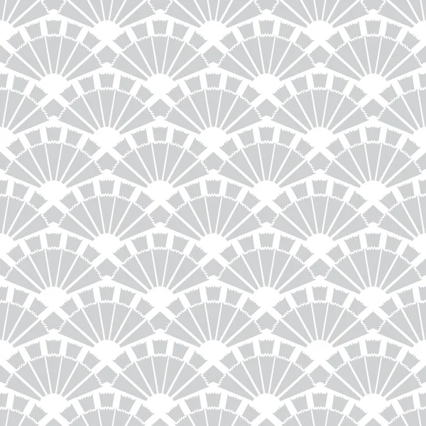 Ventilateurs gris vectoriel texture motif sans couture — Image vectorielle