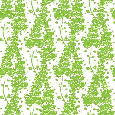 Dikişsiz desen vektör canlı yeşil bitkiler