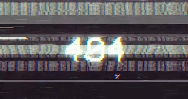 Скриншот Перекрытия Глюка — стоковое видео