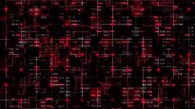 Dijital teknoloji geçmişi. 4K hareket grafikleri ögesi.