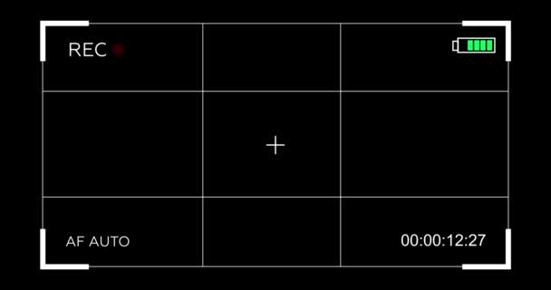 Imagens Câmara Sobrepostas Elemento Gráfico Movimento — Vídeo de Stock