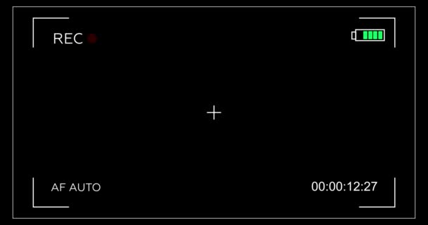 Záběry Kamery Překryty Motion Graphics Element — Stock video