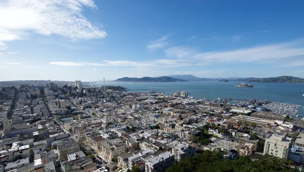 San Francisco and the Golden Gate Bridge — Stock Photo, Image