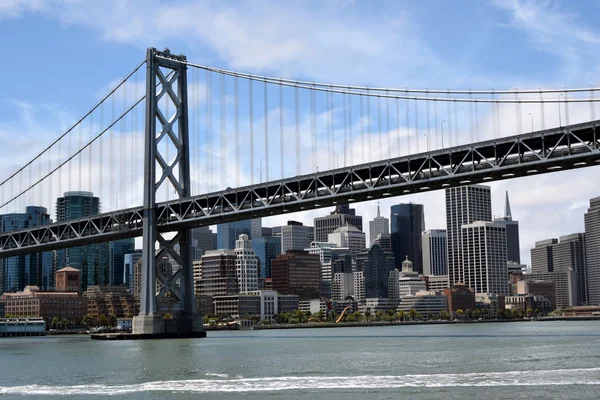 Bay Bridge in front of San Francisco — Stock Photo, Image