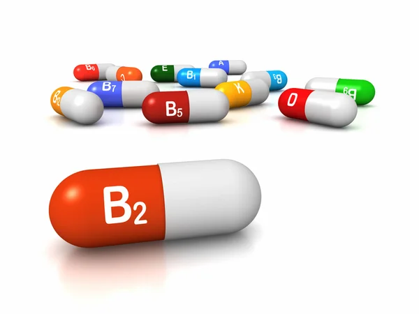 Vitamin B2 Riboflavin — Stockfoto