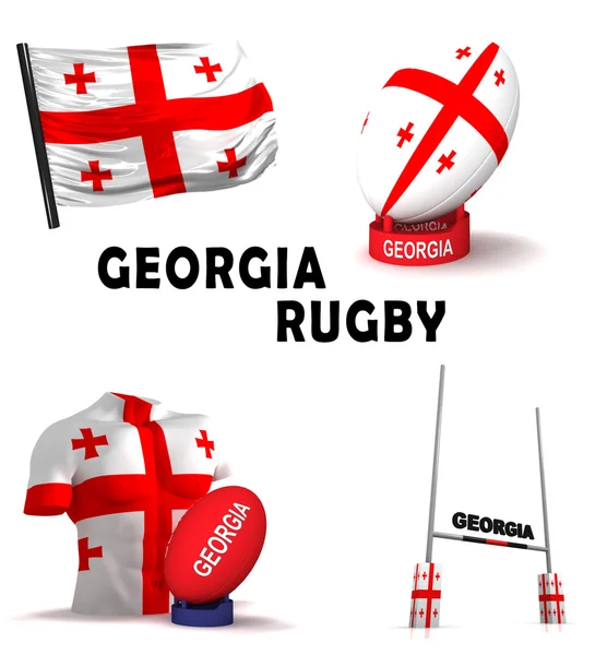 Georgia de rugby — Foto de Stock