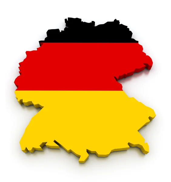 Almanya bayrağı Haritası