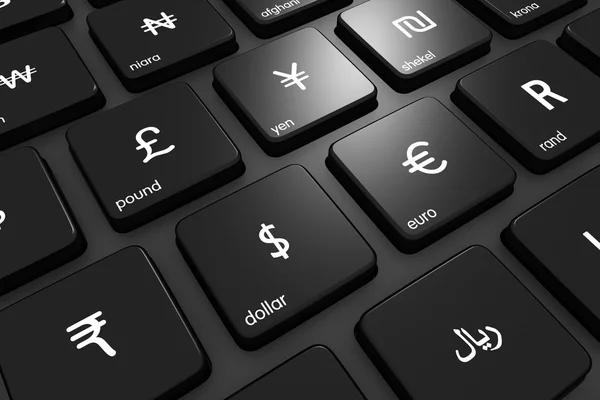 World online currencies — Stock Photo, Image