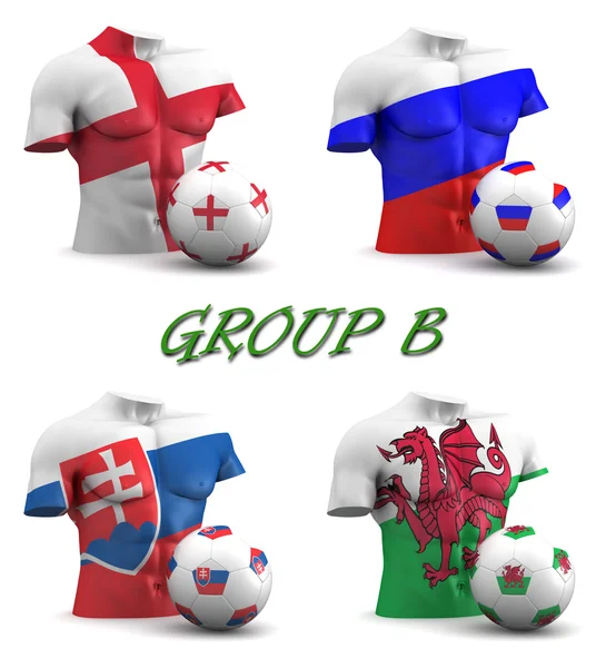 Група B європейських футбольних 2016 — стокове фото