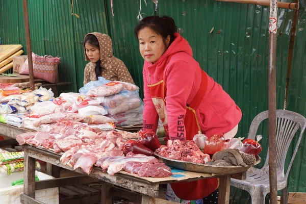 Open air market, Luang Prabang, Laos — Stock Photo, Image