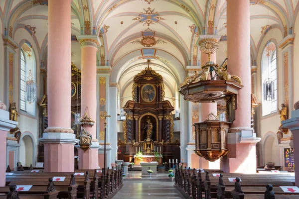 Beilstein Alemanha Junho 2020 Veja Através Corredor Principal Igreja Carmelita — Fotografia de Stock