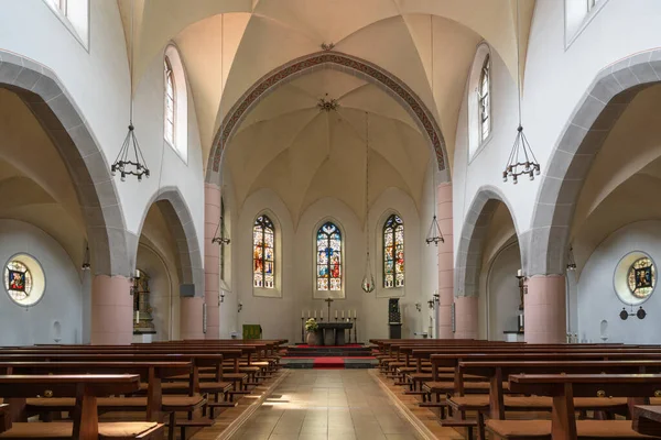 Bergisch Gladbach Germany Temmuz 2020 Epifani Kilisesi Nin Ana Koridorunu — Stok fotoğraf