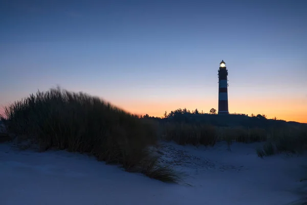 Image Panoramique Phare Wittduen Aube Amrum Allemagne — Photo