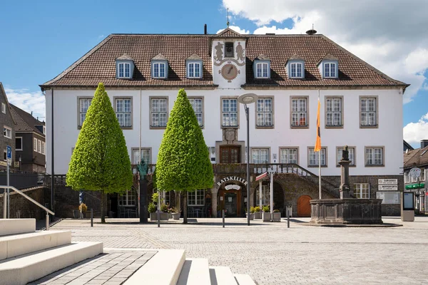 Wipperfurth May 2021 Panoramic Image Historic Town Hall Wipfperurth Bergisches — 스톡 사진