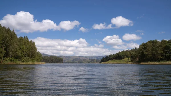 Image Panoramique Lac Bunyonyi Ouganda Afrique — Photo