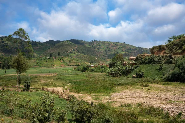 Image Panoramique Paysage Rural Ouganda — Photo