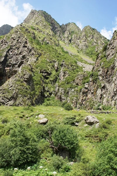 Gveleti yüksek vadi, Kafkas Dağları, Gürcistan — Stok fotoğraf