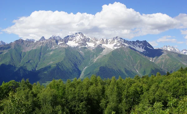 Kaukasus bergen, Mestia, Georgien — Stockfoto