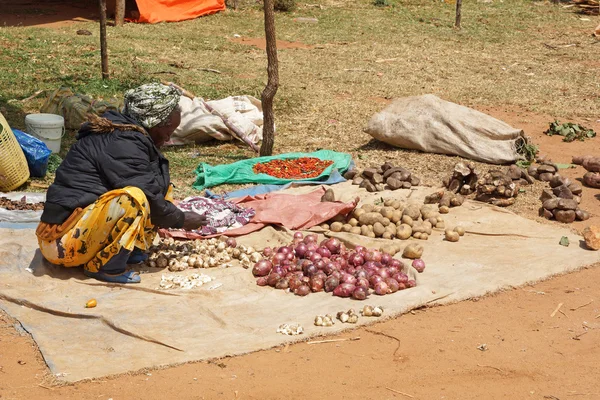 Weekly market, Key Afer, Ethiopia, Africa — Stock Photo, Image