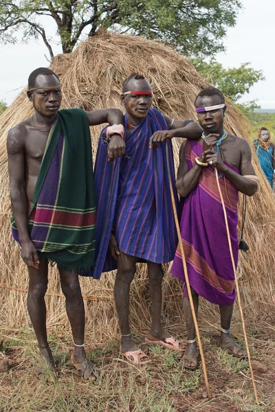 Mursi, Ethiopië, Afrika — Stockfoto