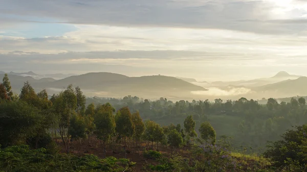 Sunrise, Konso Mountains, Ethiopia, Africa — Stock Photo, Image