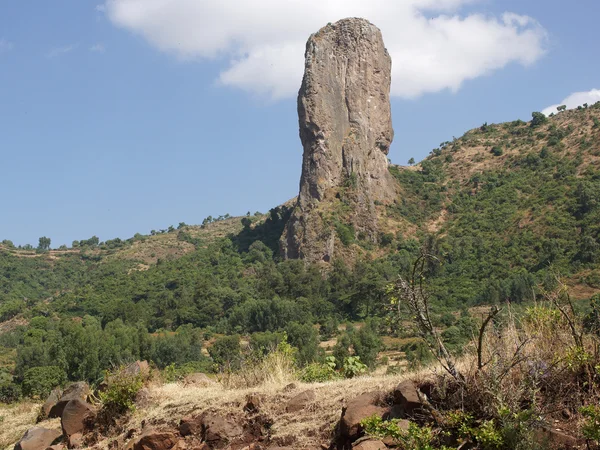 Vultures rock, Ethiopia, Africa — Stock Photo, Image