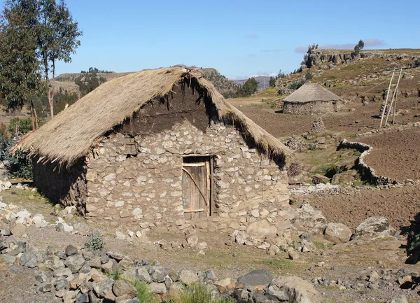 Maisons, Amhara, Ethiopie, Afrique — Photo