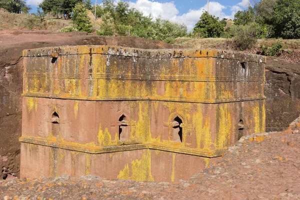 Iglesia monolítica, Etiopía, África — Foto de Stock