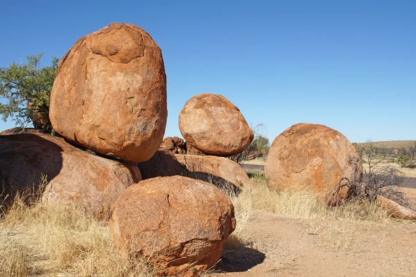 Mármoles del diablo, Territorio del Norte, Australia — Foto de Stock