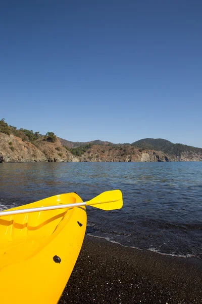 Camping på stranden. — Stockfoto