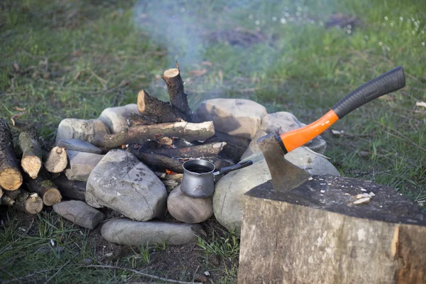 Camping on the mountain top. — Stock Photo, Image