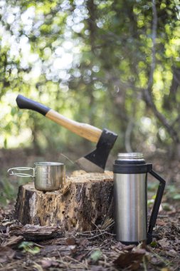 Yemek kahvaltı kamp.