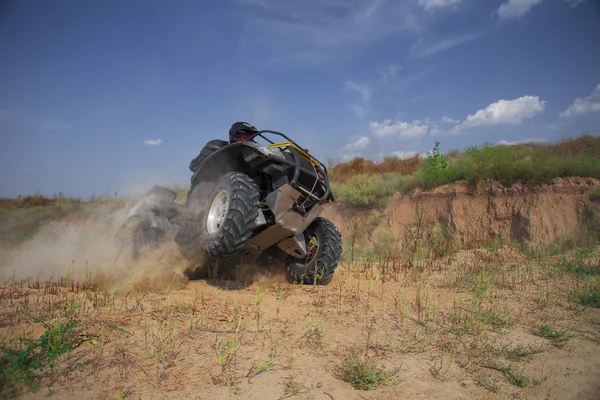 ATV Rider w akcji. — Zdjęcie stockowe