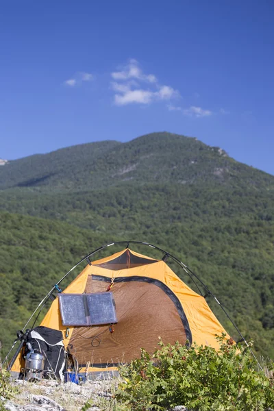 Camping on the mountain top. — Stock Photo, Image