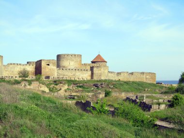 Antik Akkerman Kalesi, Odessa Ukrayna yakınındaki Belgorod-Dnestrovsk y