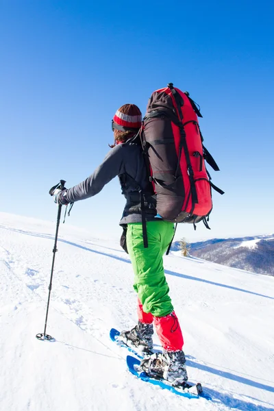 Winterwandern. — Stockfoto