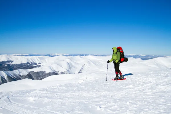 Winter Hiking. — Stock Photo, Image