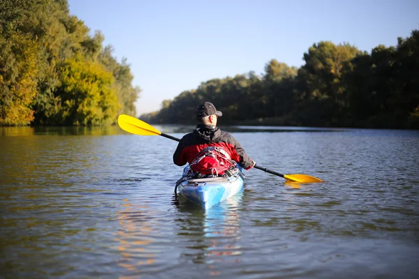 Kayaking the Colorado River (Between Lees Ferry and Glen Canyon Dam). — Stock Photo, Image