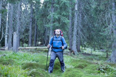 Kafkas Dağları'da yürüyüş.