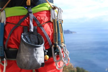 speleology and ice climbing equipment