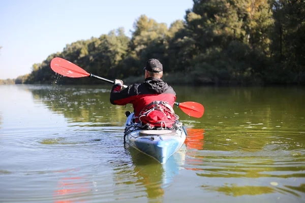 Kayaking the Colorado River (Between Lees Ferry and Glen Canyon Dam) — Stock Photo, Image