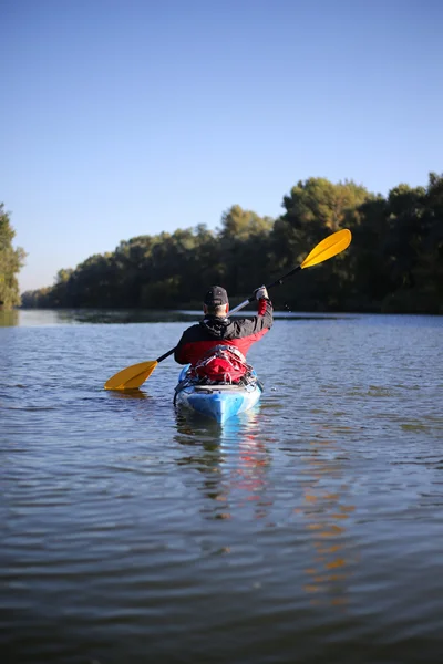 Kayak el río Colorado (Entre Lees Ferry y Glen Canyon Dam ) — Foto de Stock