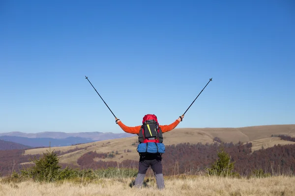 Snowshoeing. Snowshoes in the snow. — Stock Photo, Image