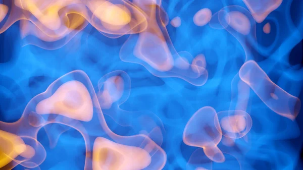 Swirling Dust Smoke Pattern Clouds Blue Orange Illustration Royalty Free Stock Images