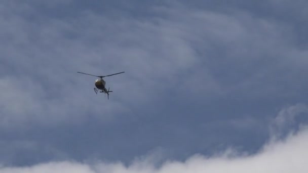 Helicopter Flying, Air Traffic Transporting on Sky, Copter Patrolling in Flight, Close up Air Force