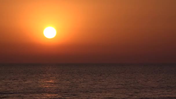 Sonnenuntergang Strand Griechenland Dramatischer Sonnenaufgang Meer Meer Bei Sonnenuntergang Sommerurlaub — Stockvideo