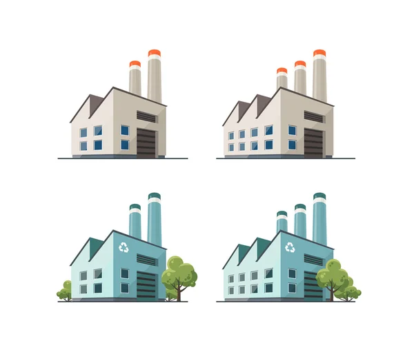 Factory building illustration — Stock Vector