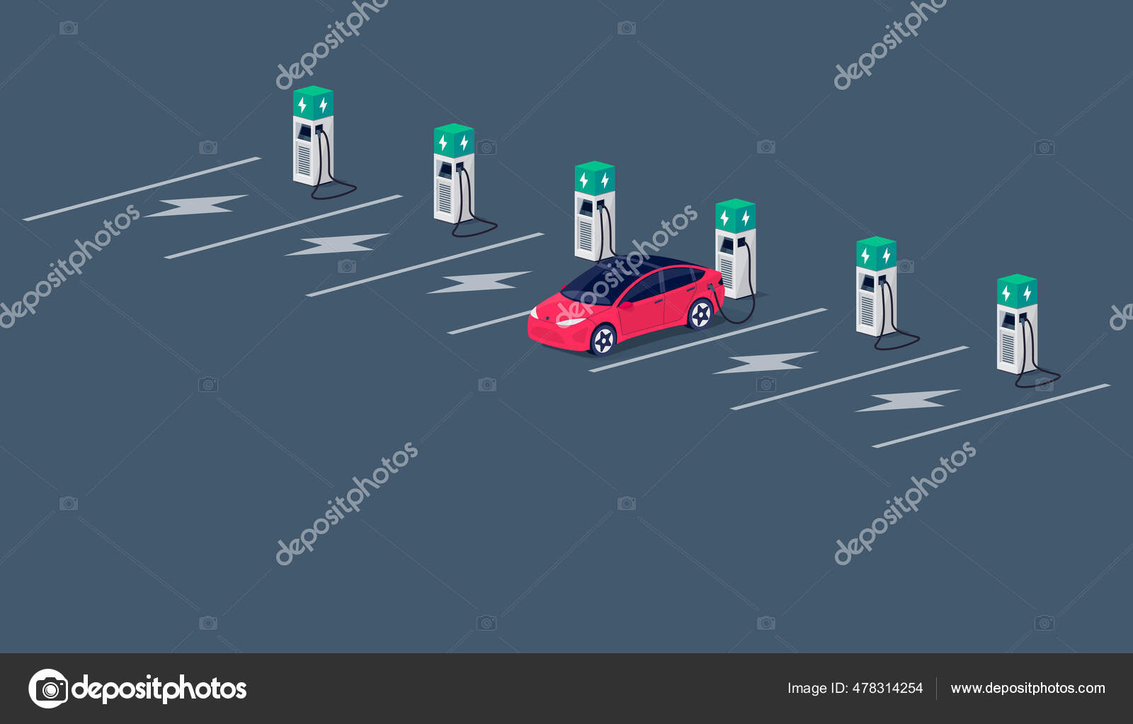 Carros Do Táxi Do Estacionamento E Fundo Da Cidade Ilustração do