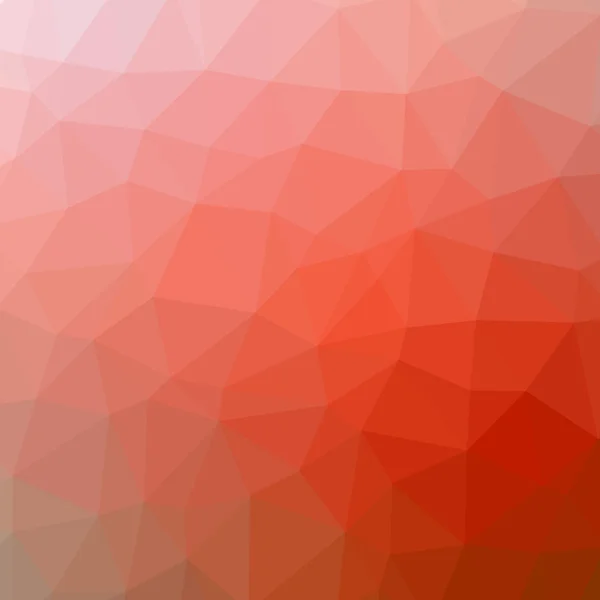 Fondo poligonal abstracto rojo — Vector de stock